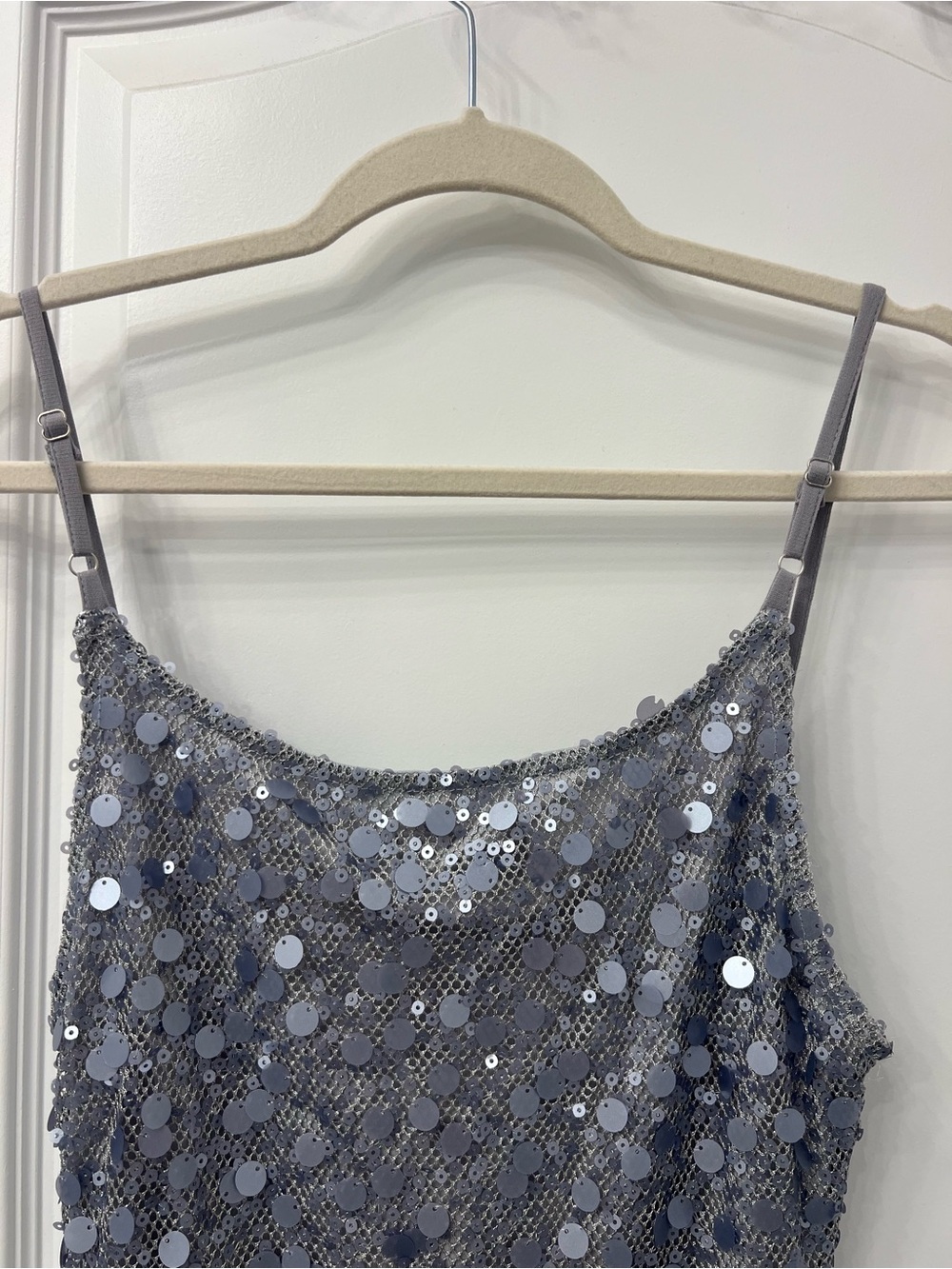 Peppermayo Silver Sequin Mini Dress - Picture 6 of 10
